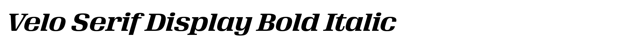 Velo Serif Display Bold Italic image